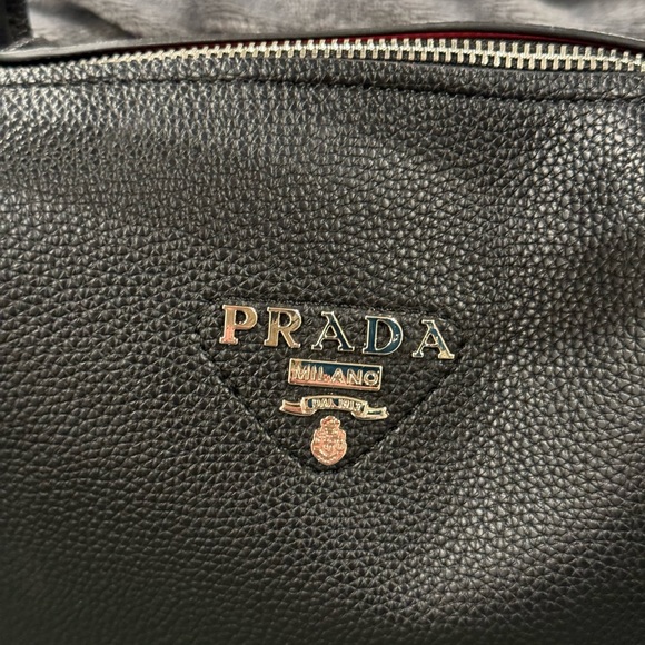 Prada Women’s Handbag Medium Size black Silver Hardware Comes With 2 Straps - Picture 3 of 8
